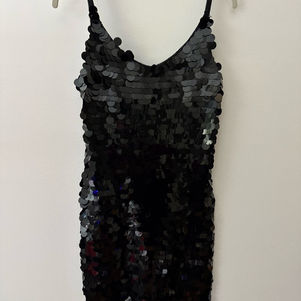 Black Sequin Dress